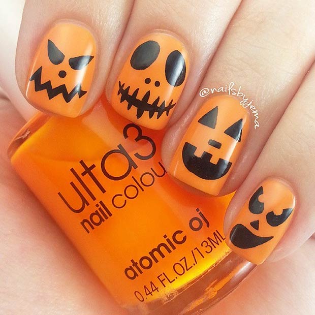35 Cute and Spooky Nail Art Ideas for Halloween | Page 3 ...
