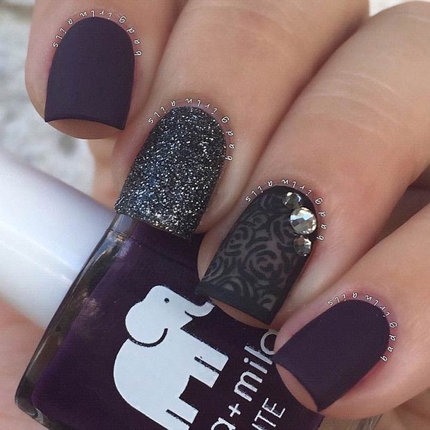 25 Matte Nail Designs You Ll Want To Copy This Fall Page 2