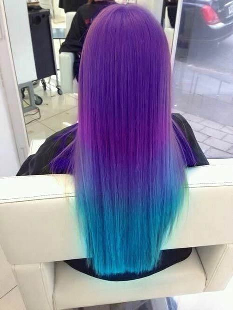 crazy purple hair wig