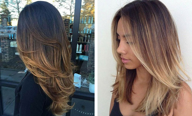 balayage hair job dye con highlights hottest dark blonde caramel base instagram salon summer