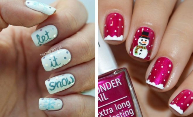 31 Cute Winter Inspired Nail Art Designs Stayglam