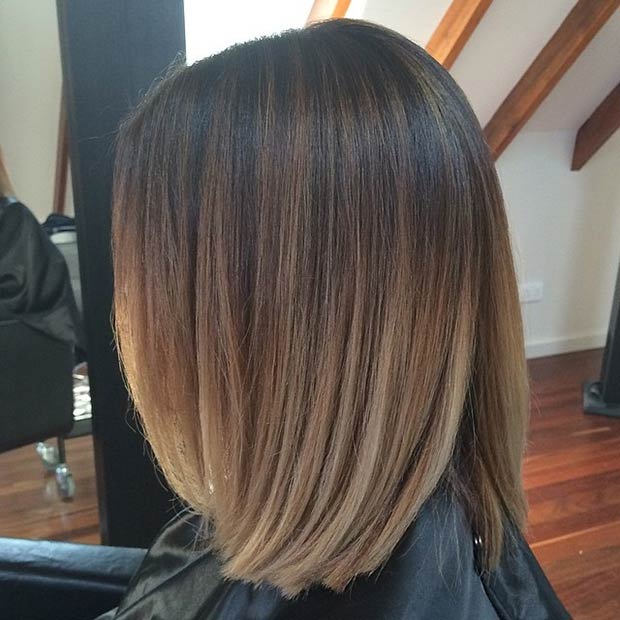 Image of Blunt Bob with Subtle Highlights