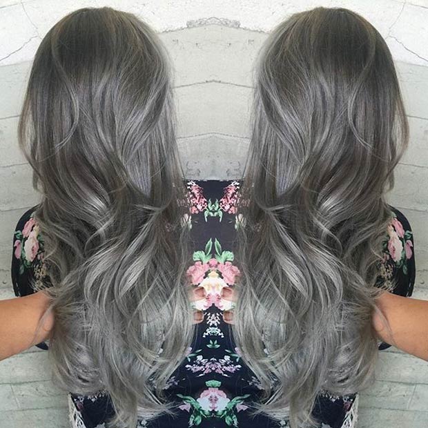 best hair colour for grey