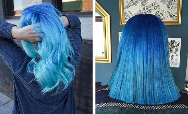 1. Ombre Green and Blue Hair Dye - wide 7