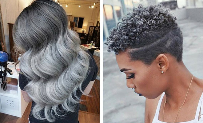 Grey Hair Color Looks