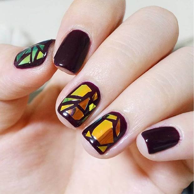 31 Jaw-Dropping Broken-Glass Nail Designs - Page 2 of 3 - StayGlam