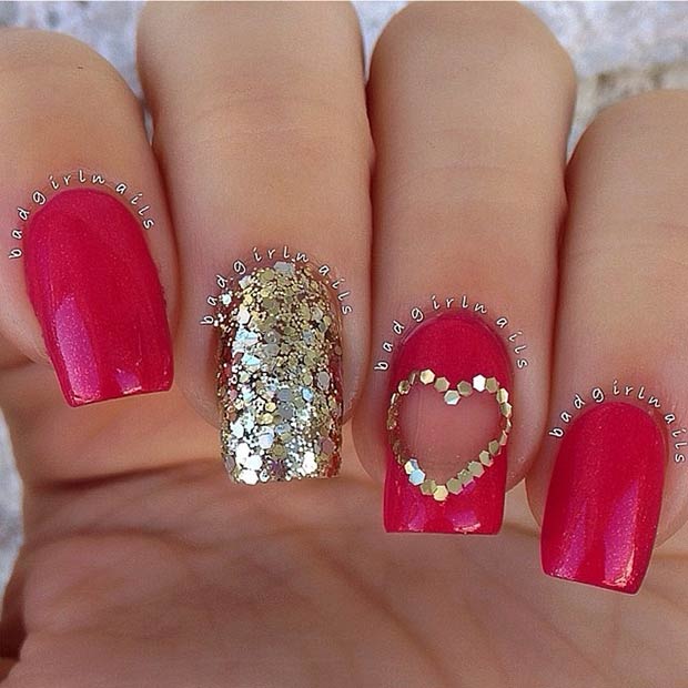 35 Cute Valentine's Day Nail Art Designs - StayGlam