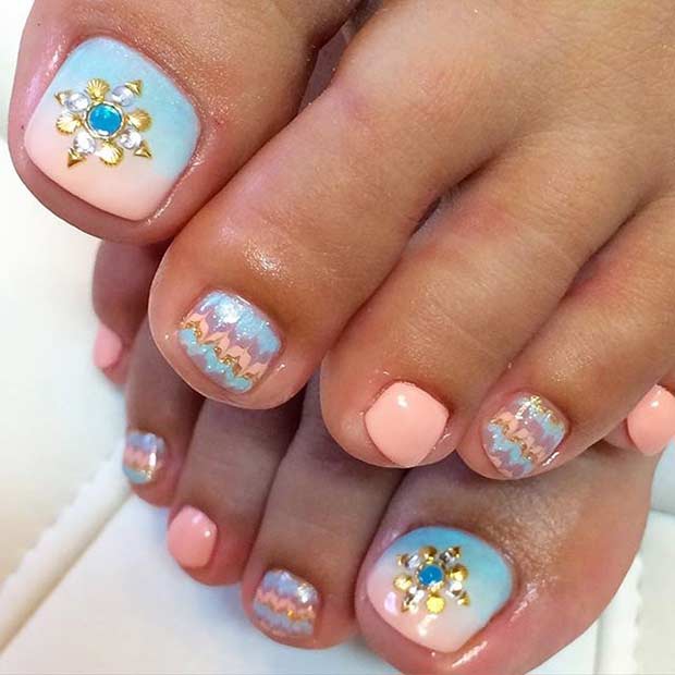 31 Easy Pedicure Designs for Spring StayGlam