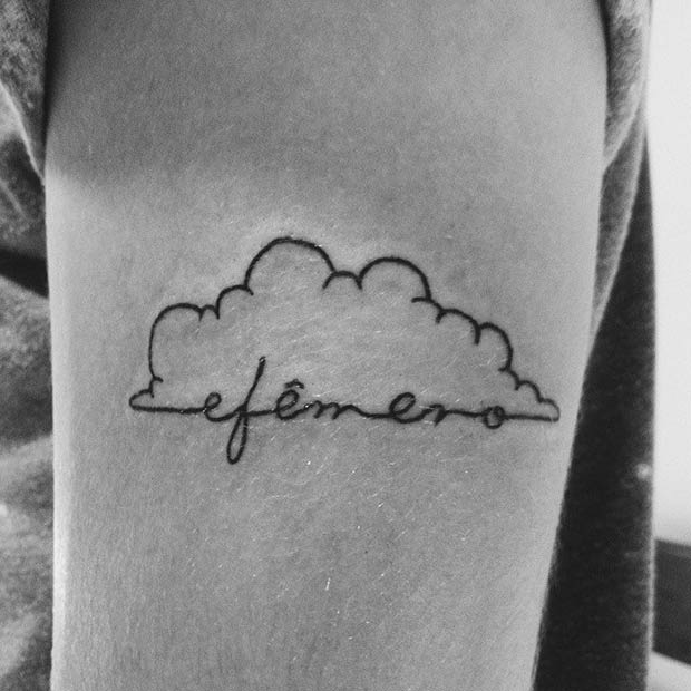 23 Cute Cloud Tattoo Designs and Ideas | Page 2 of 2 | StayGlam