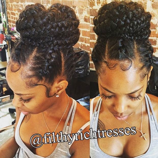 51 Goddess Braids Hairstyles For Black Women Page 2 Of 5 Stayglam