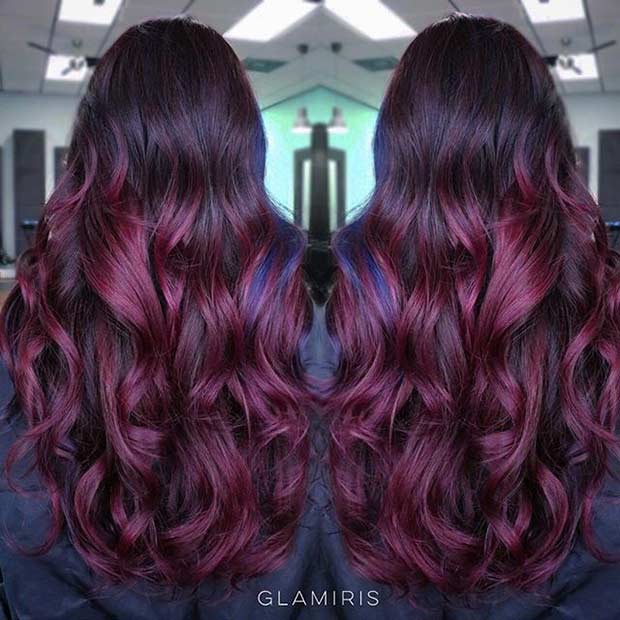 41 Amazing Dark Red Hair Color Ideas - StayGlam