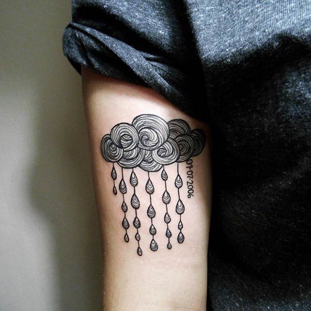 40 Awesome Cloud Tattoo Designs  Art and Design