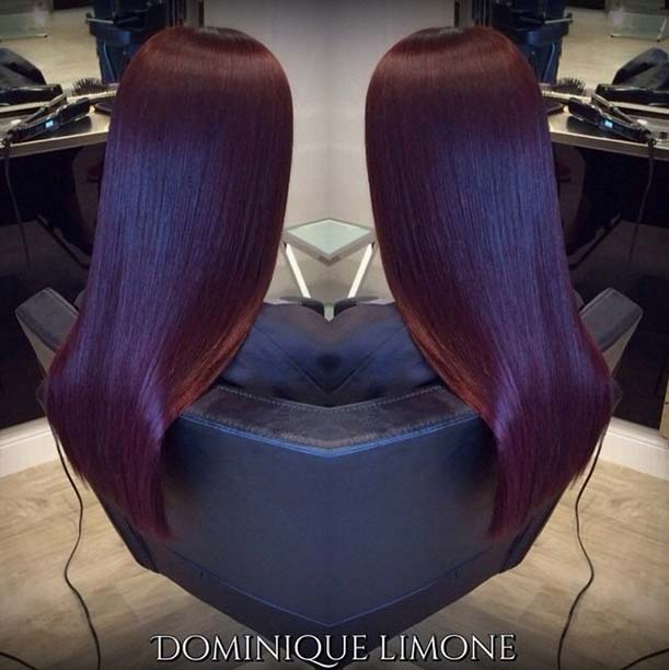 Wine Red Hair Color