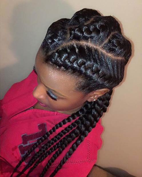 51 Goddess Braids Hairstyles For Black Women Stayglam 