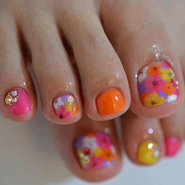 31 Easy Pedicure Designs for Spring StayGlam