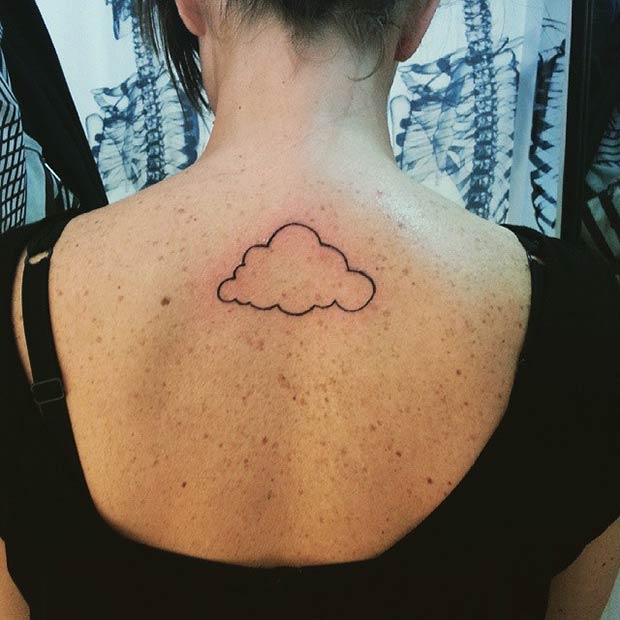 23 Cute Cloud Tattoo Designs and Ideas - StayGlam