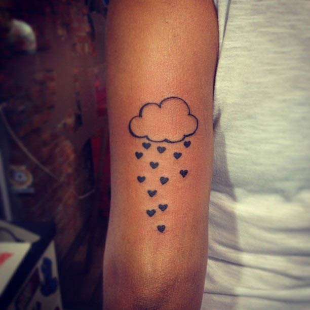 23 Cute Cloud Tattoo Designs and Ideas - StayGlam
