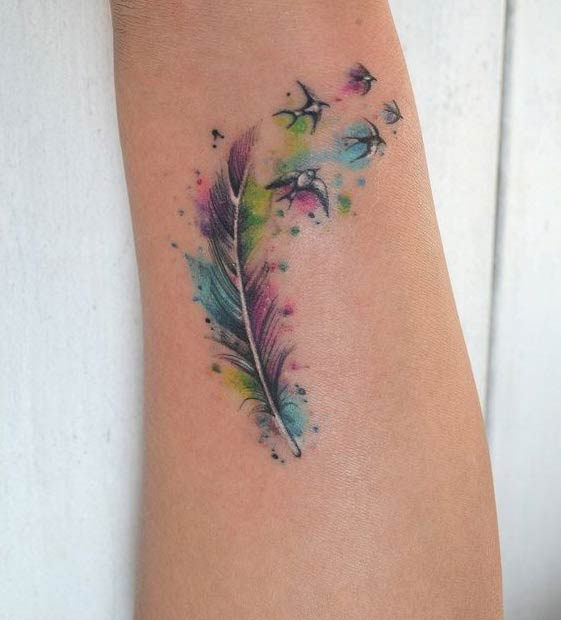 Watercolor Hummingbird Temporary Fake Tattoo Body Art Sticker Waterproof  Hand Bird Tattoo for Men Hot Design 98X6Cm A103  A 275  Amazonin  Beauty