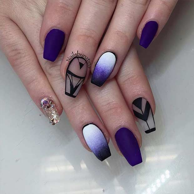 31 Trendy Nail Art Ideas for Coffin Nails - Page 3 of 3 - StayGlam