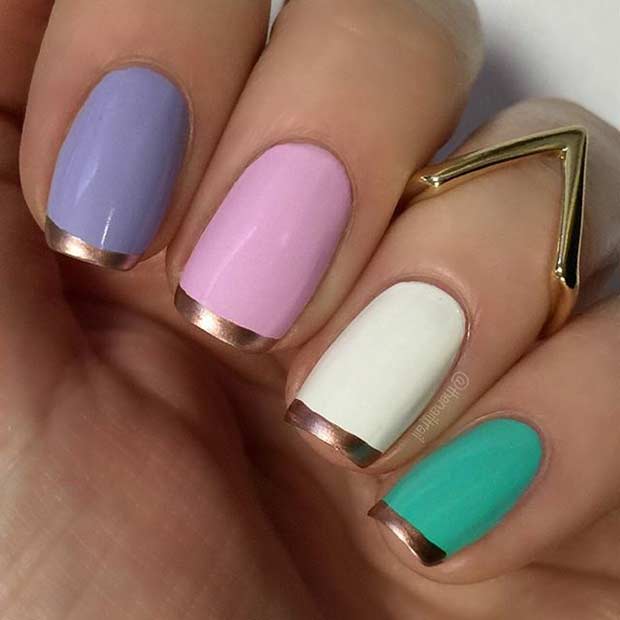 51 Cool French Tip Nail Designs - StayGlam