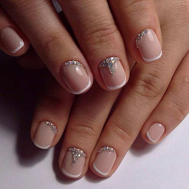 Geometric French Tips