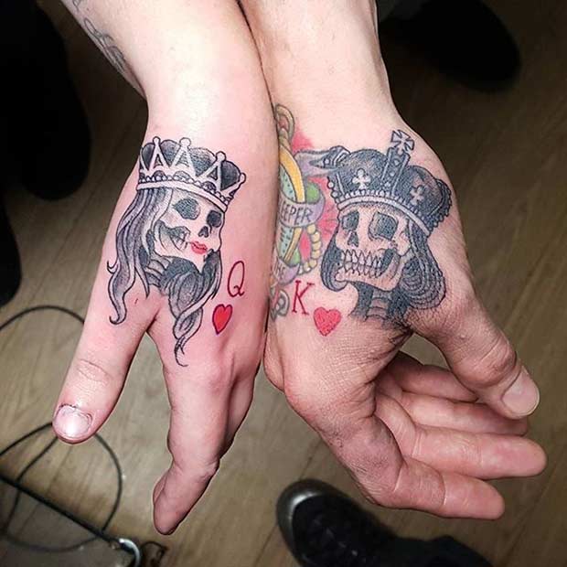 51 King and Queen Tattoos for Couples StayGlam