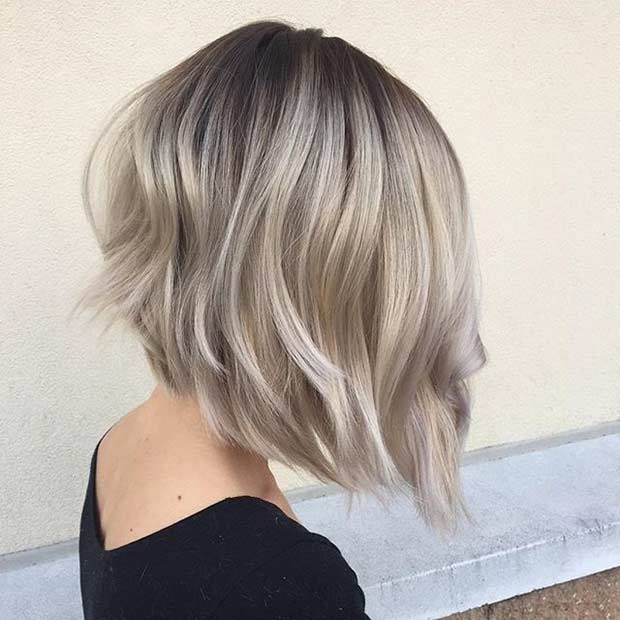 Short Blonde Inverted Bob Haircuts