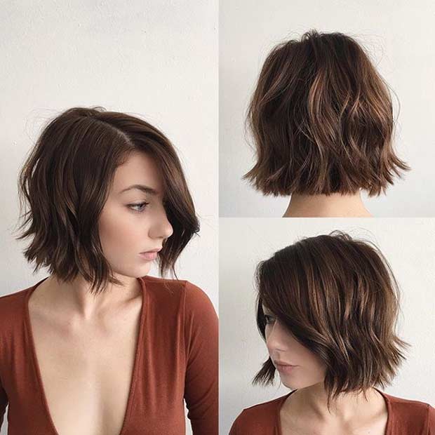 Choppy Blunt Bob Haircut