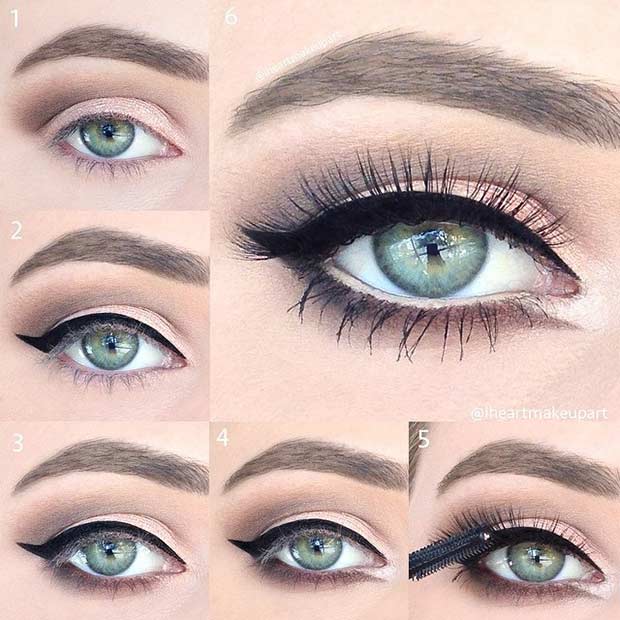 how to apply eye makeup for blue eyes