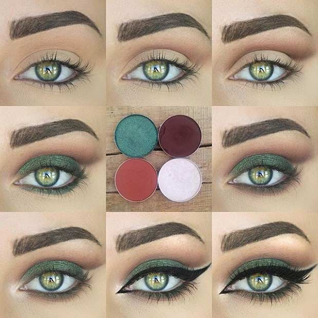 31 Pretty Eye Makeup Looks for Green Eyes StayGlam