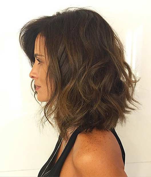 Messy and Textured Bob Haircut Idea