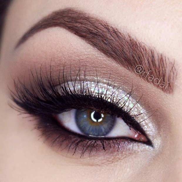 50 Shiny Wedding Metallic Eye Makeup Ideas - Weddingomania