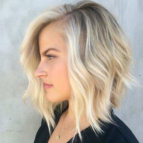 Blonde Inverted Bob with Layers