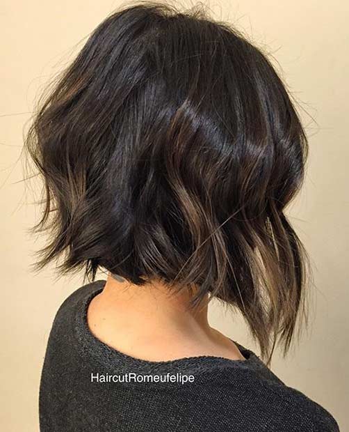 Textured Short Bob Haircut Idea