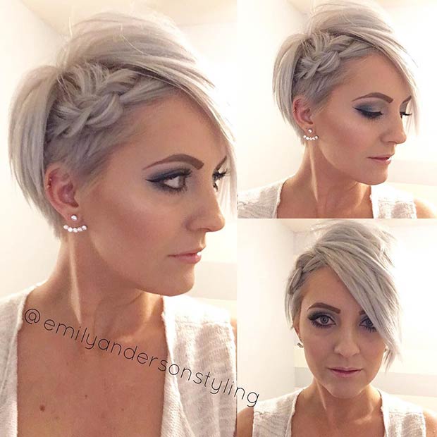 braided wedding hairstyles for short hair