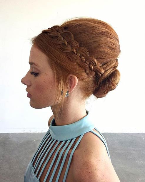 wedding dinner hairstyle for short hair