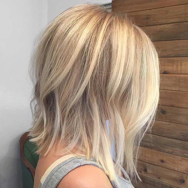 A Line Blonde Hairstyles