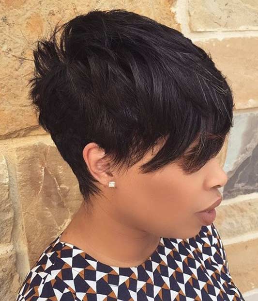 Elegant Pixie Cut for Black Women