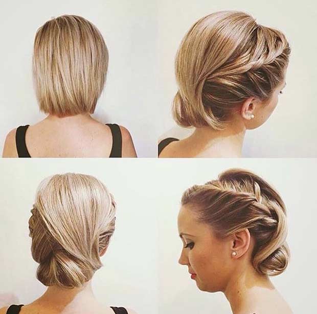 wedding hairstyle for a bobphoto