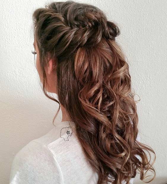 31 Half Up, Half Down Hairstyles for Bridesmaids | StayGlam