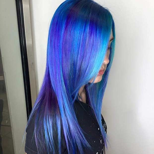 25 Amazing Blue and Purple Hair Looks - Page 2 of 3 - StayGlam