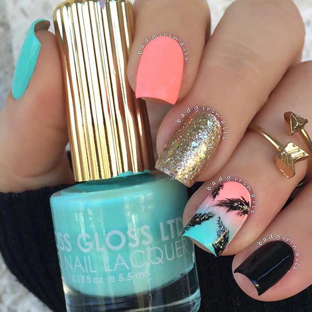 35 Bright Summer Nail Designs - StayGlam