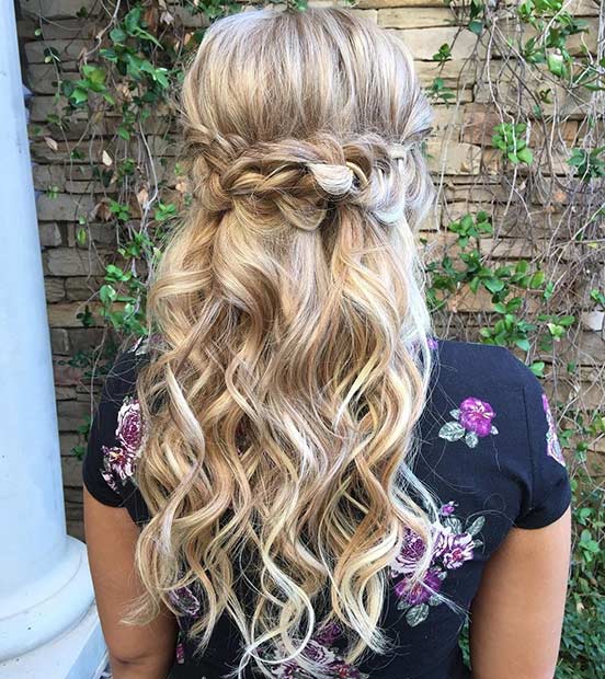 31 Half Up Half Down Hairstyles For Bridesmaids StayGlam 31 Half Up Half Down Hairstyles For Bridesmaids StayGlam
