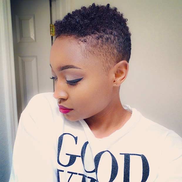 Natural TWA Hairstyle for Black Women
