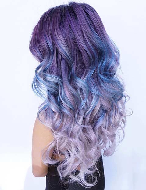 25 Amazing Blue and Purple Hair Looks | Page 3 of 3 | StayGlam