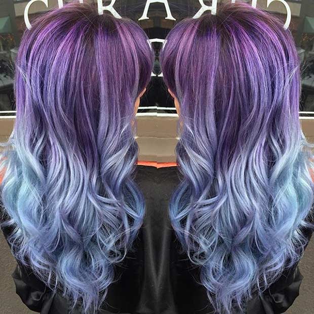 25 Amazing Blue and Purple Hair Looks | Page 2 of 3 | StayGlam