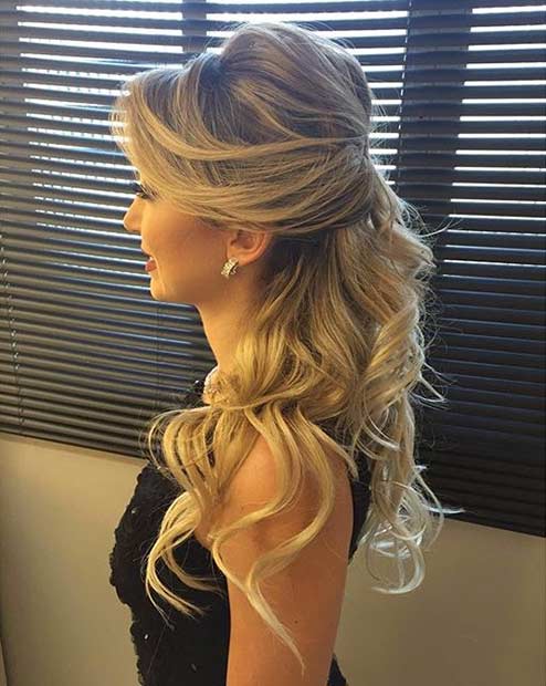 31 Half Up, Half Down Hairstyles for Bridesmaids | Page 3 ...