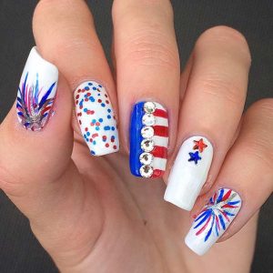 31 Patriotic Nail Ideas for the 4th of July - StayGlam