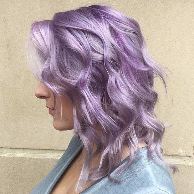 25 Beautiful Lavender Hair Color Ideas - Page 3 of 3 - StayGlam