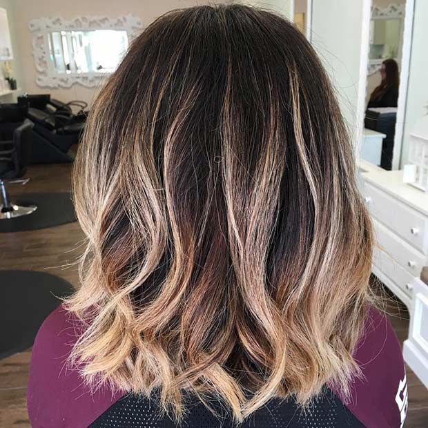 Short Hair Ombre Highlights